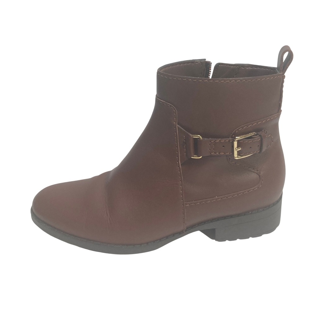 Cole Haan‎ Grand OS Womens 5B Brown Leather Waterproof Ankle Boots W03104 Zip